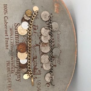Vintage Coin Charm Bracelet